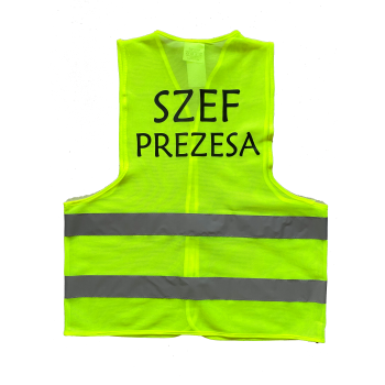 [Km17] Kamizelka odblaskowa SZEF PREZESA
